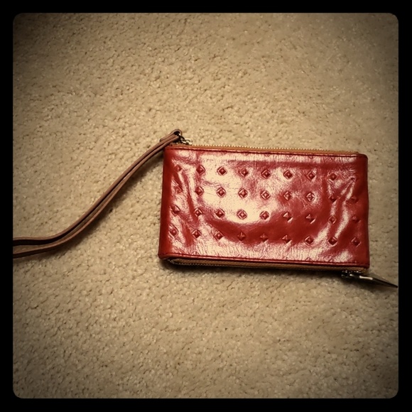 Hobo Juno wallet wristlet clutch in Tomato - Picture 1 of 8